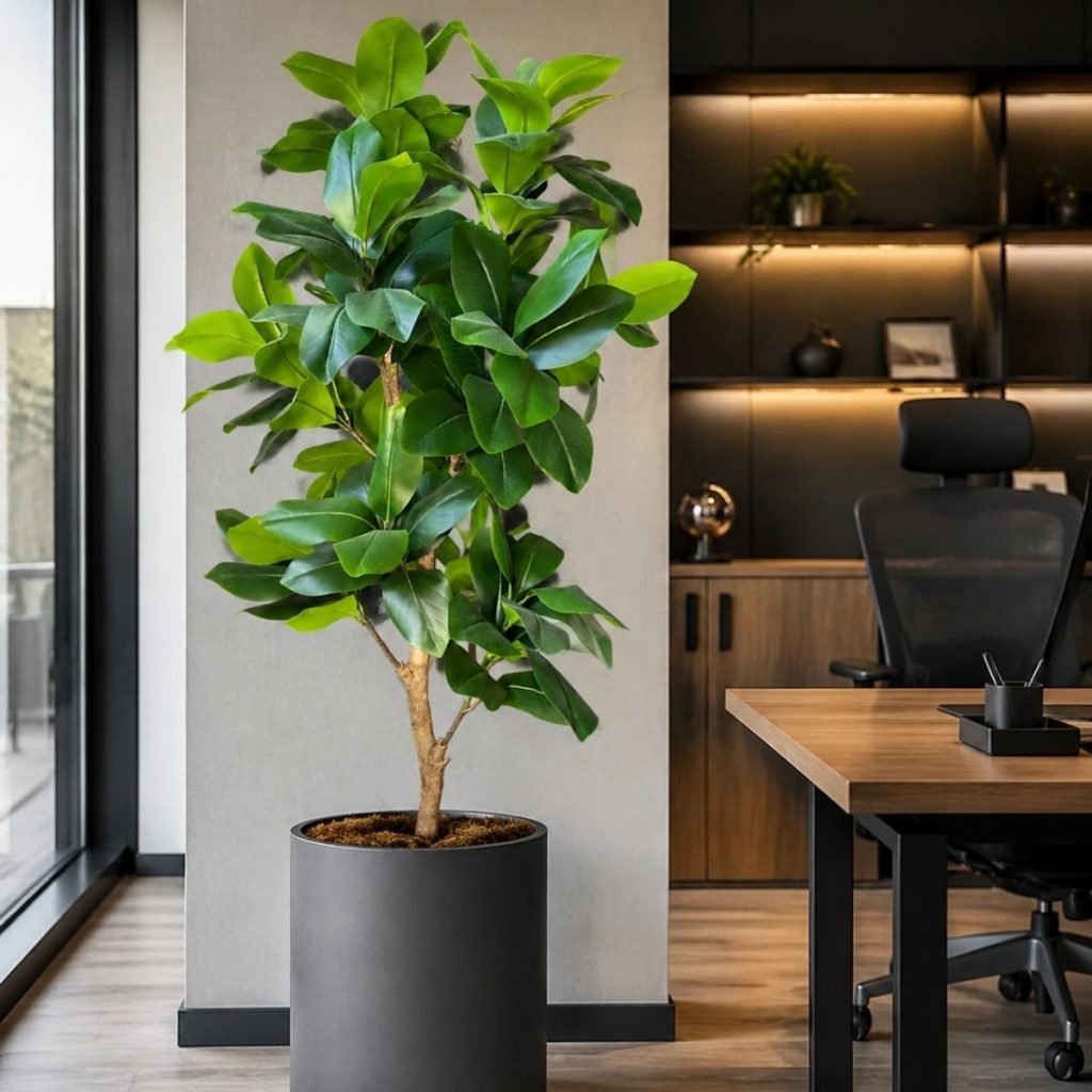 GWM Peyzaj üretimi el yapımı ficus dekoratif ağaç modeli ve iç mekan peyzaj uygulaması.