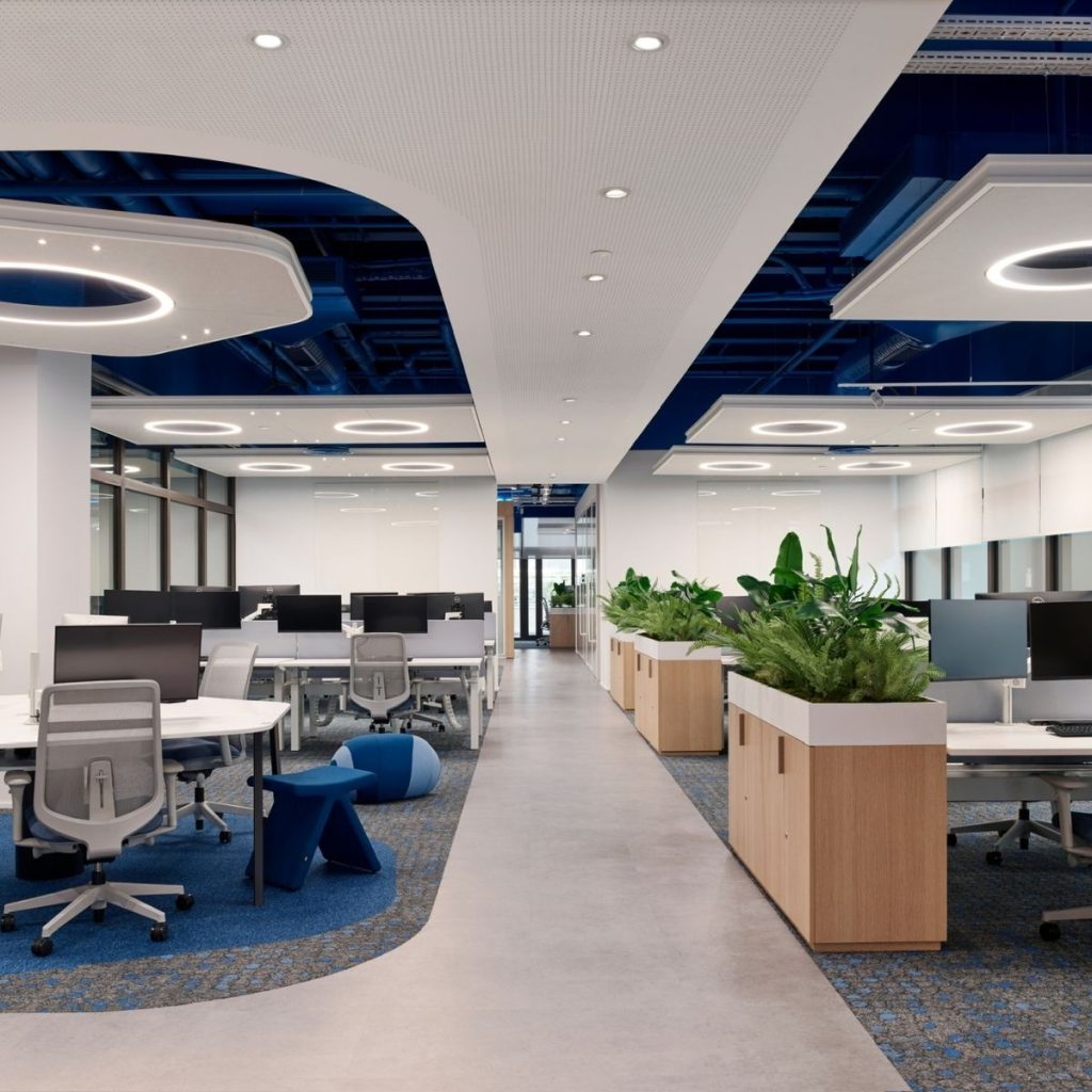 Amadeus ofis projesinde uygulanan GWM Peyzaj iç mekan peyzaj tasarımı.